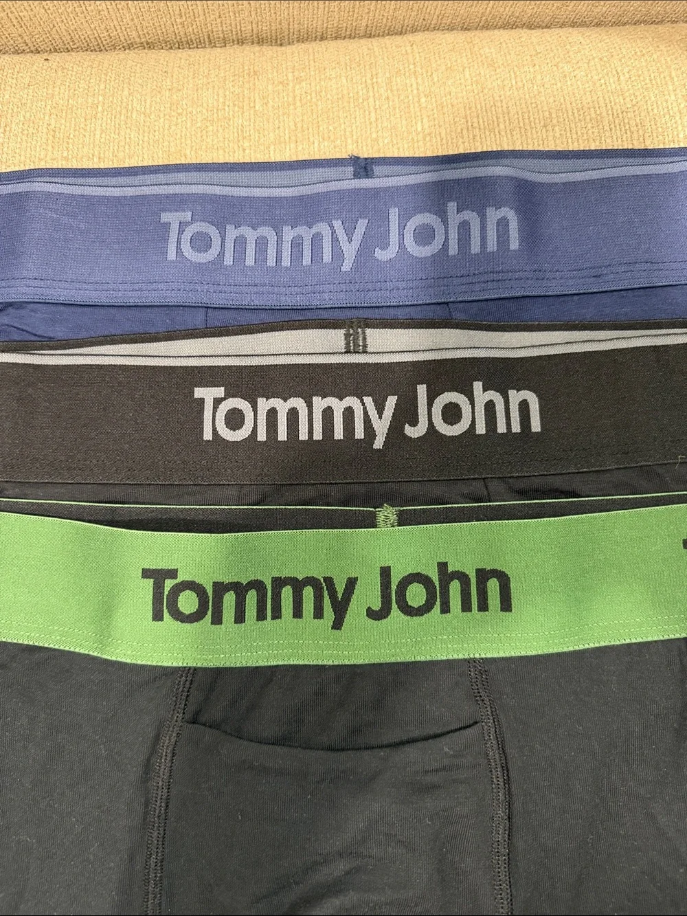 NEW Tommy John 3-Pack Second Skin Stretch Modal Boxer Briefs SZ Large